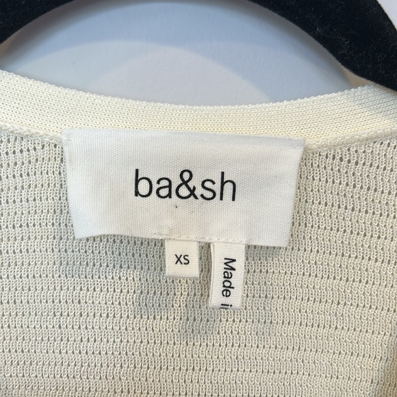 ba&sh Acacio Pointelle Knit Short Sleeve Cardigan NWT - Picture 7 of 9